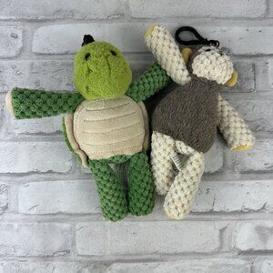 Scentsy Buddy Clip On Key Chain Plush Monkey & Turtle Lot of 2